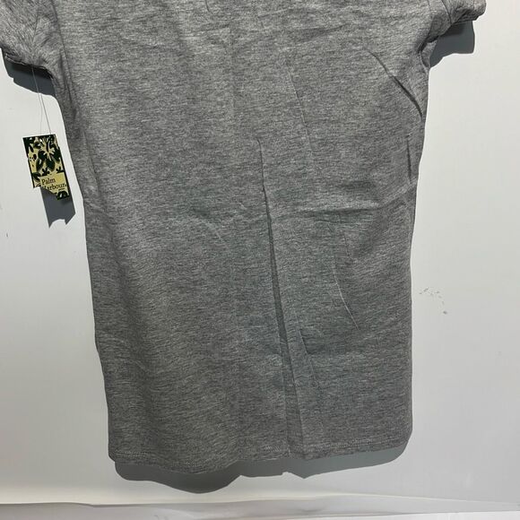 Palm Harbour Women's Gray Sequined V-Neck Short Sleeve T-Shirt Petite Small NWT - Picture 9 of 12